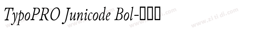 TypoPRO Junicode Bol字体转换